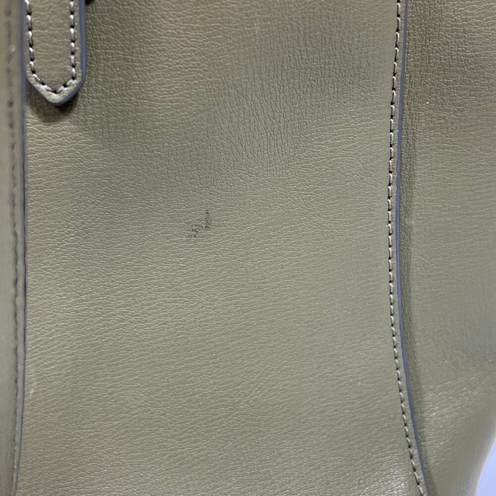 Marc Jacobs Leather Commuter Tote Bag Olive Green Shoulder Bag - Picture 9 of 16